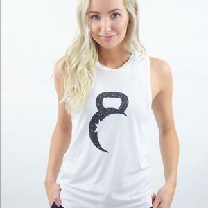 White Kettle Moon Tank. Size Small.